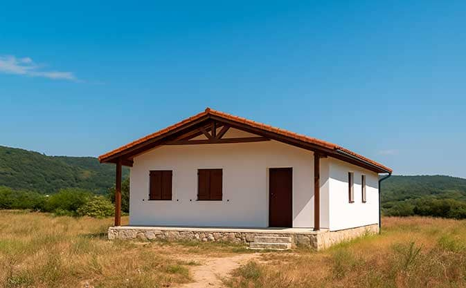 Construir una casa prefabricada en suelo rústico