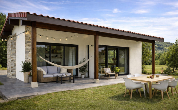 Casas prefabricadas con porche